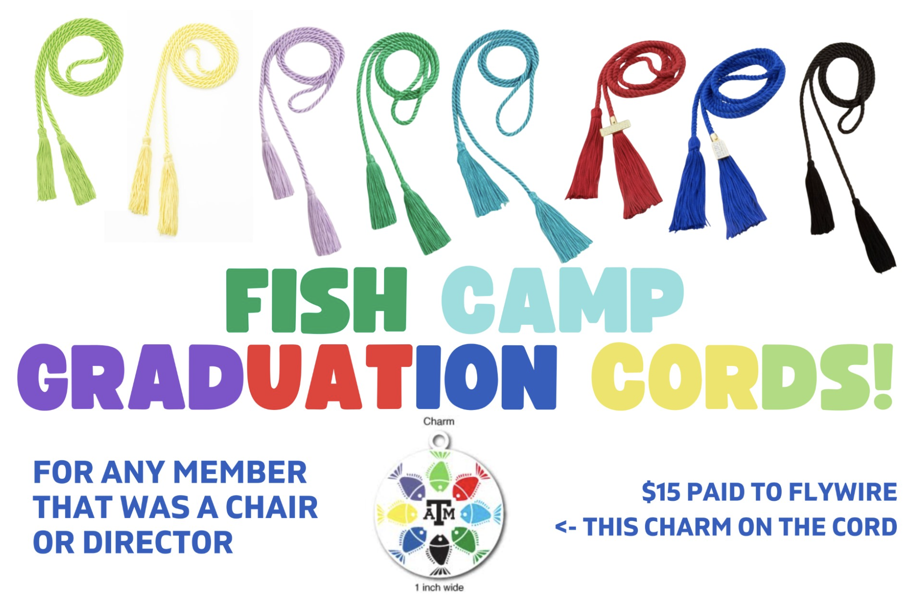 Fish Camp Graduation Cord