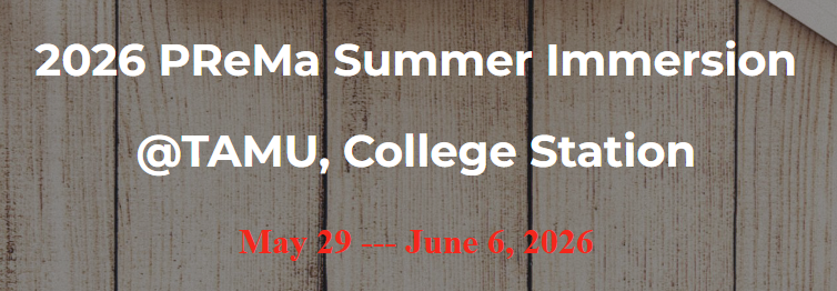 PReMa Summer Immersion (Online)