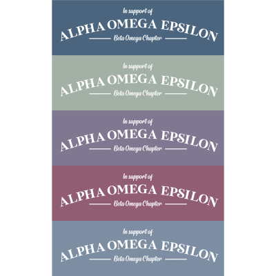 Alpha Omega Epsilon Fundraising Shirt