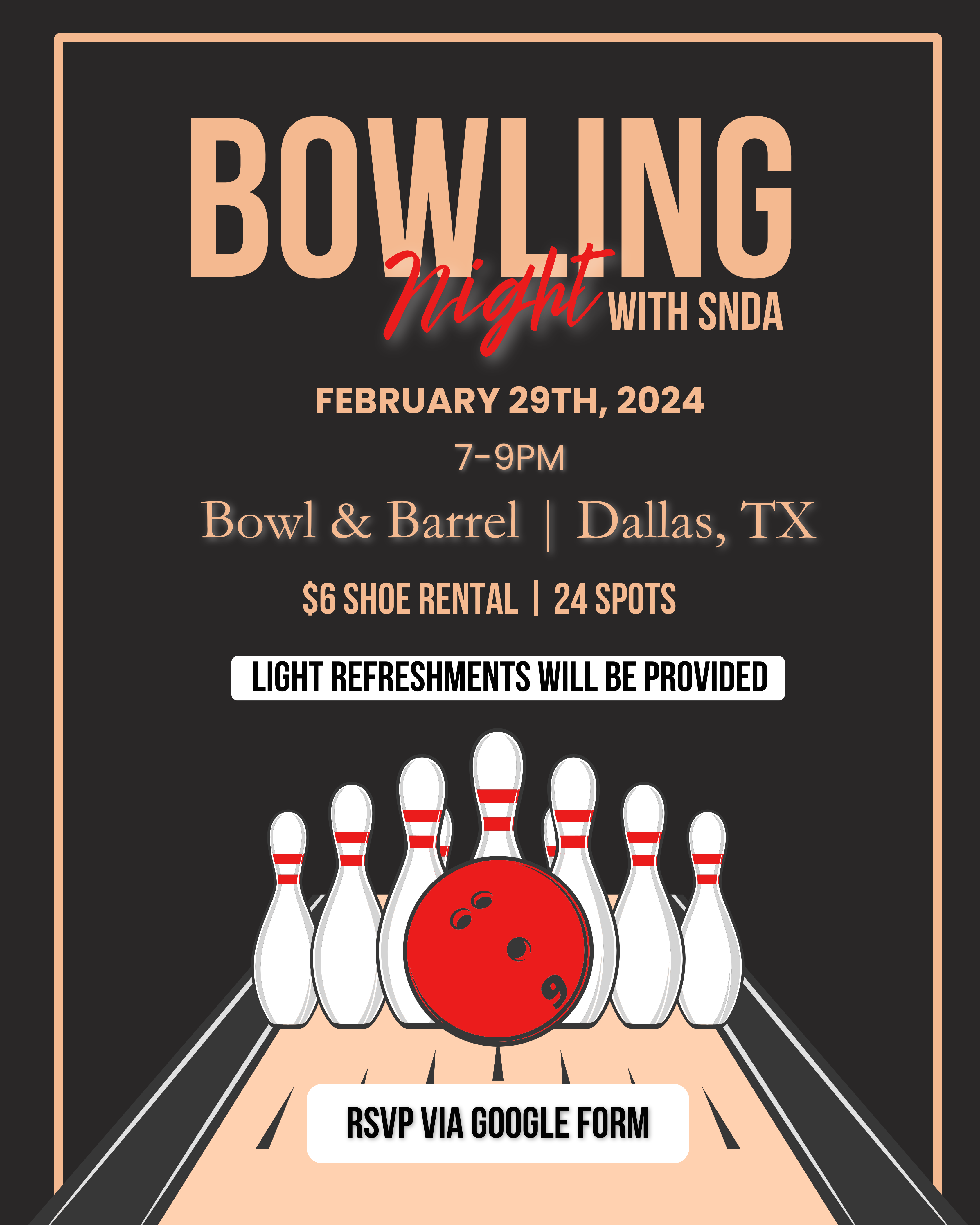 End of Month Celebration - Bowling Night with SNDA: Shoe Rental