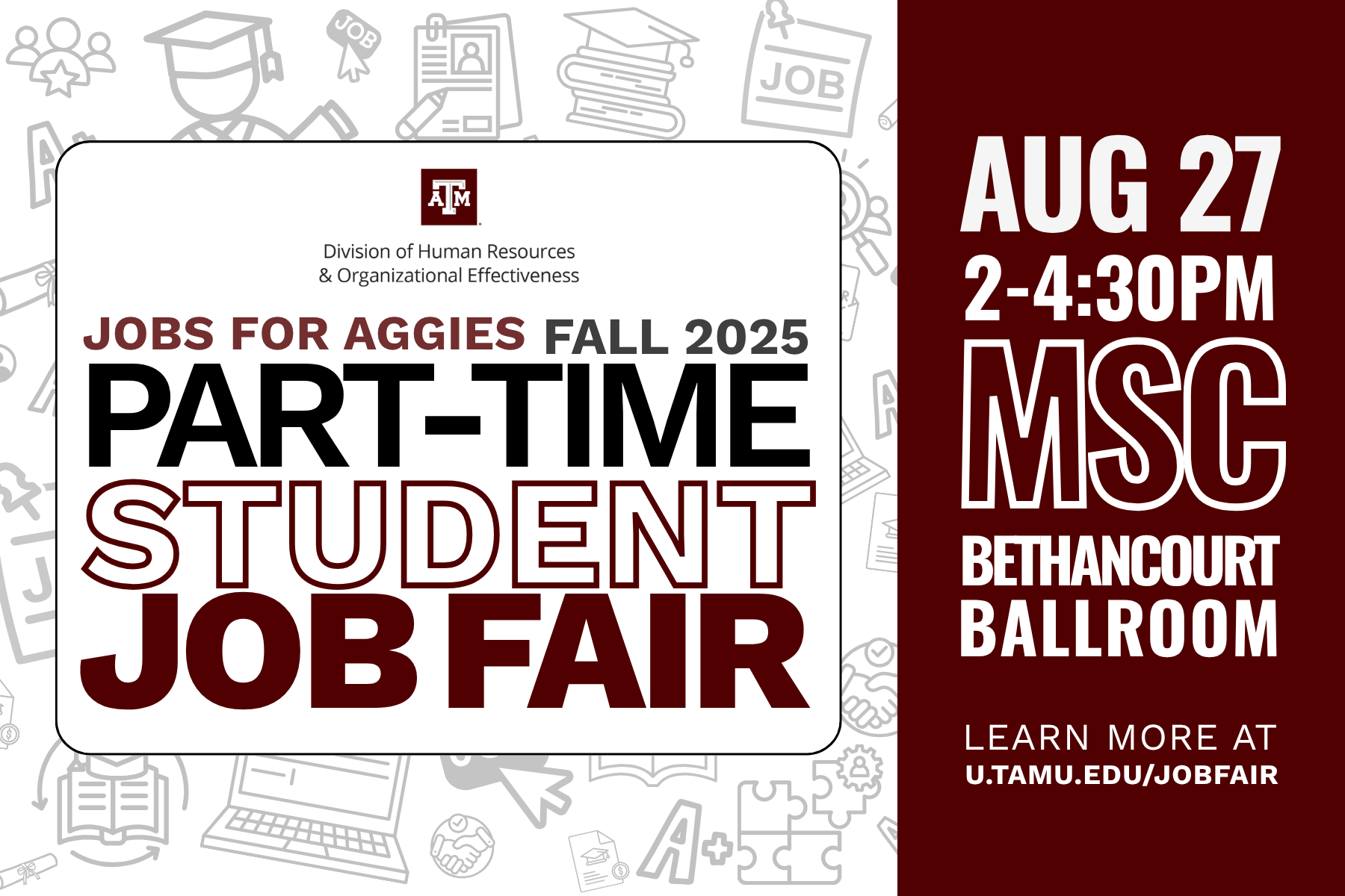 Fall 2025 Part-Time Student Job Fair Employer Registration