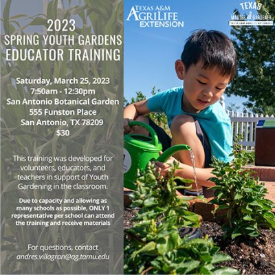 2023 Spring Youth Gardens Educator Training (March 25, 2023)