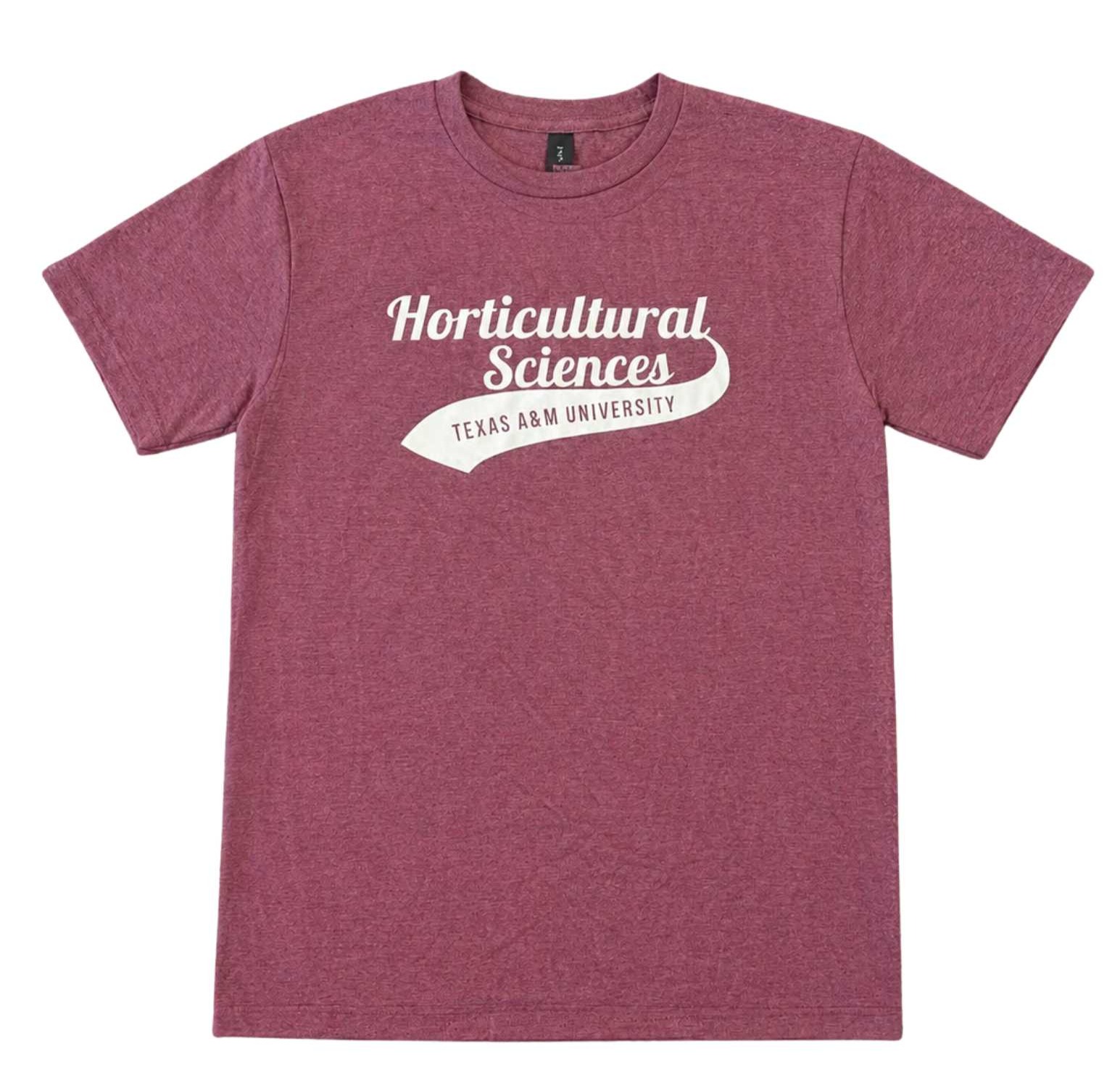Short Sleeve Heather Maroon Basic Horticultural Sciences Shirt