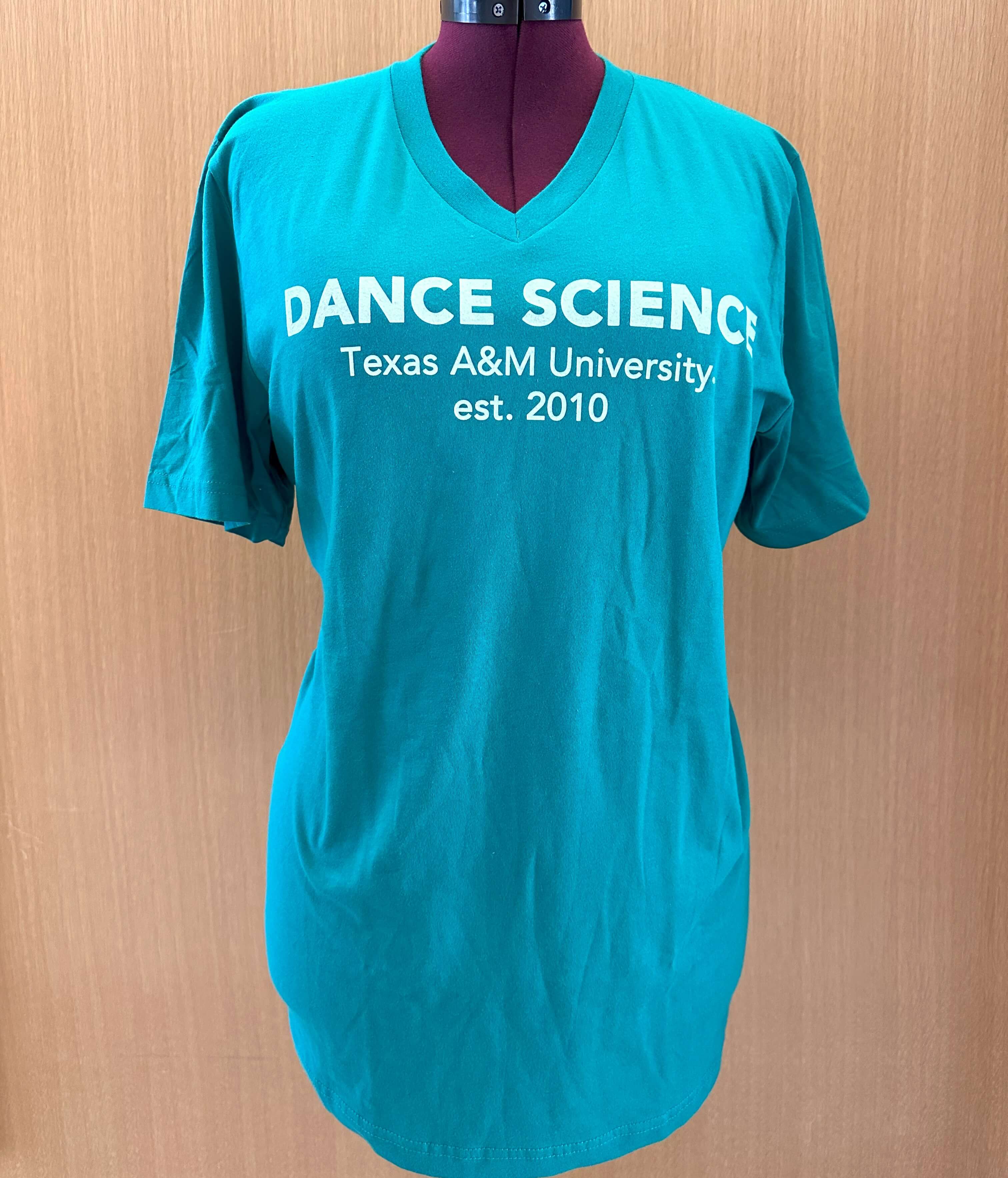 Dance Science V Neck Tee – Green