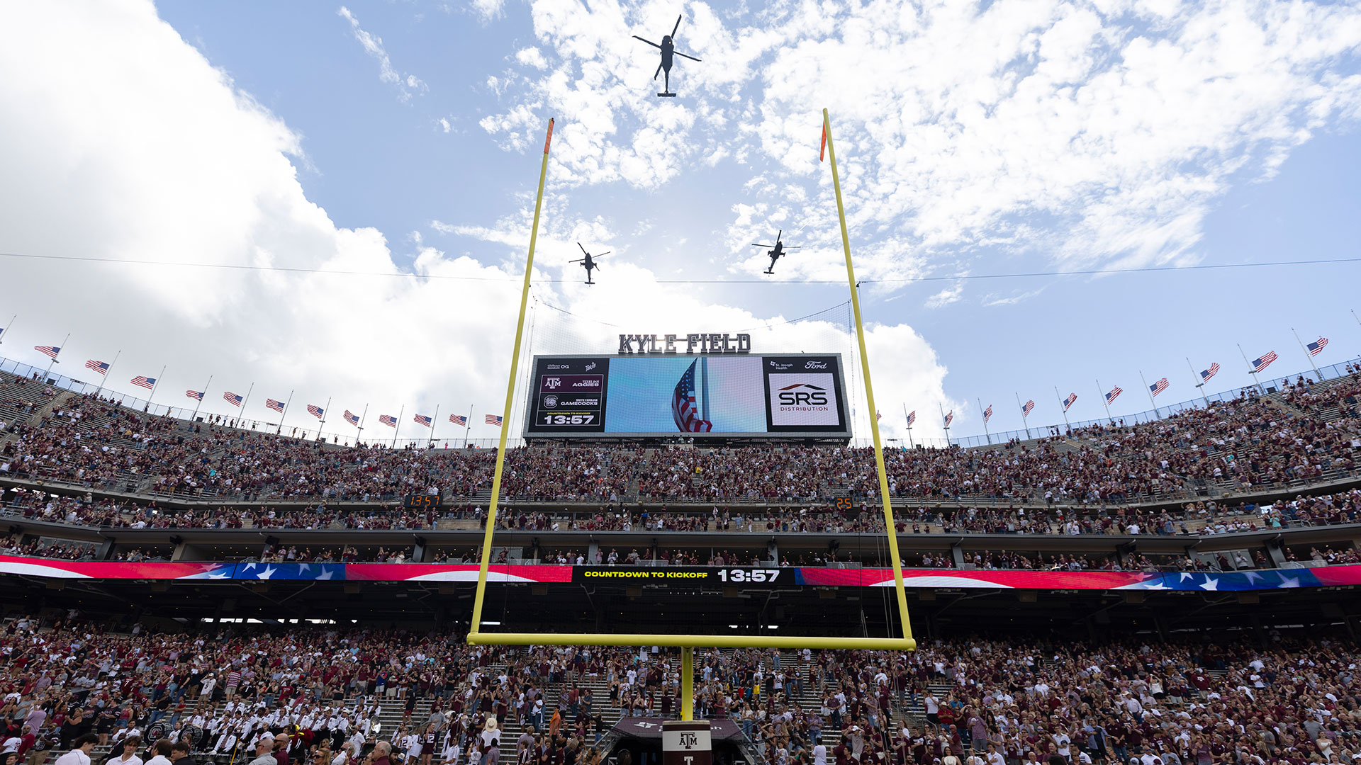 12thMan Memories: Flyover from the Roof