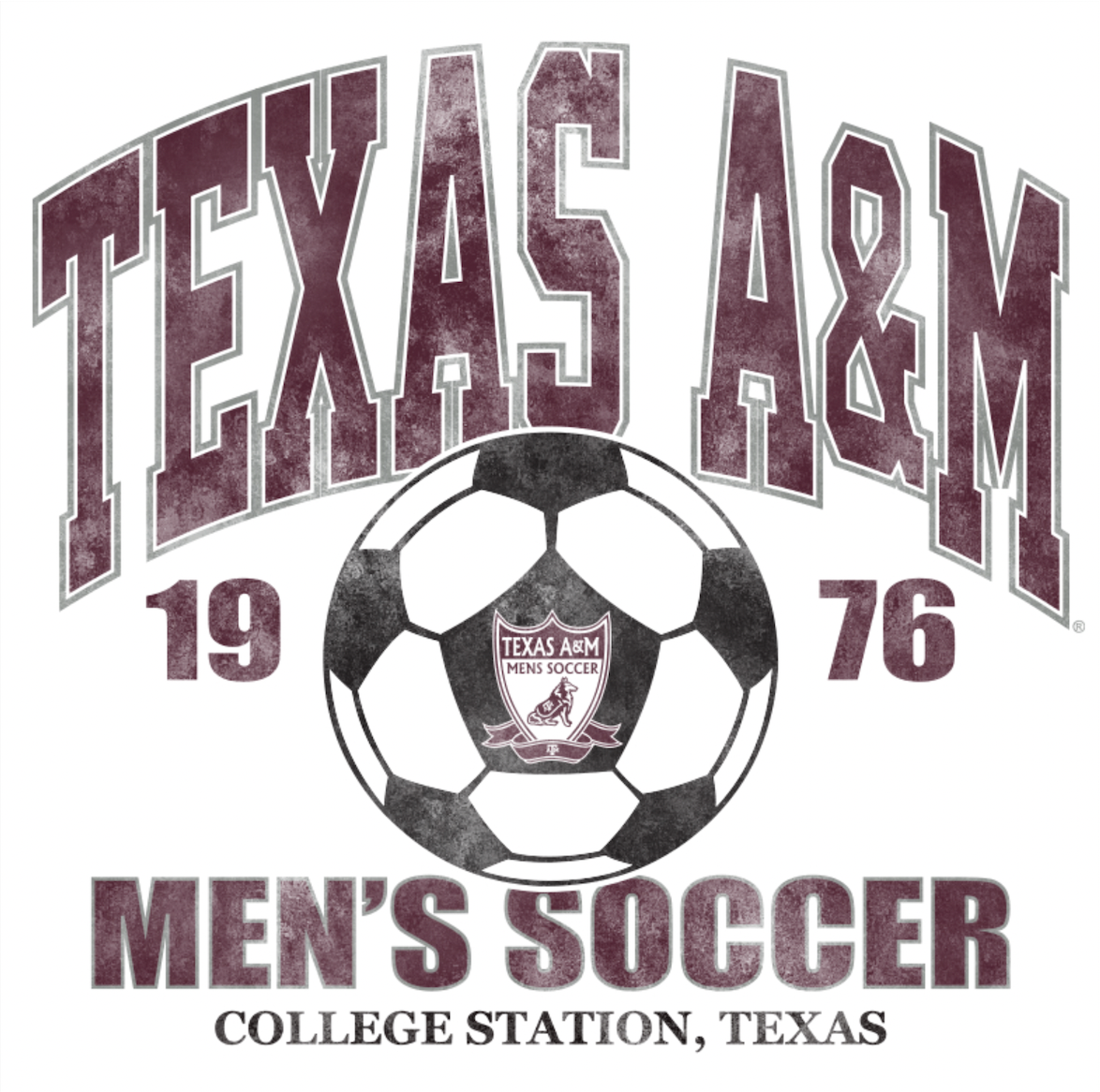 Texas A&amp;M Men's Soccer Comfort Colors T-shirt