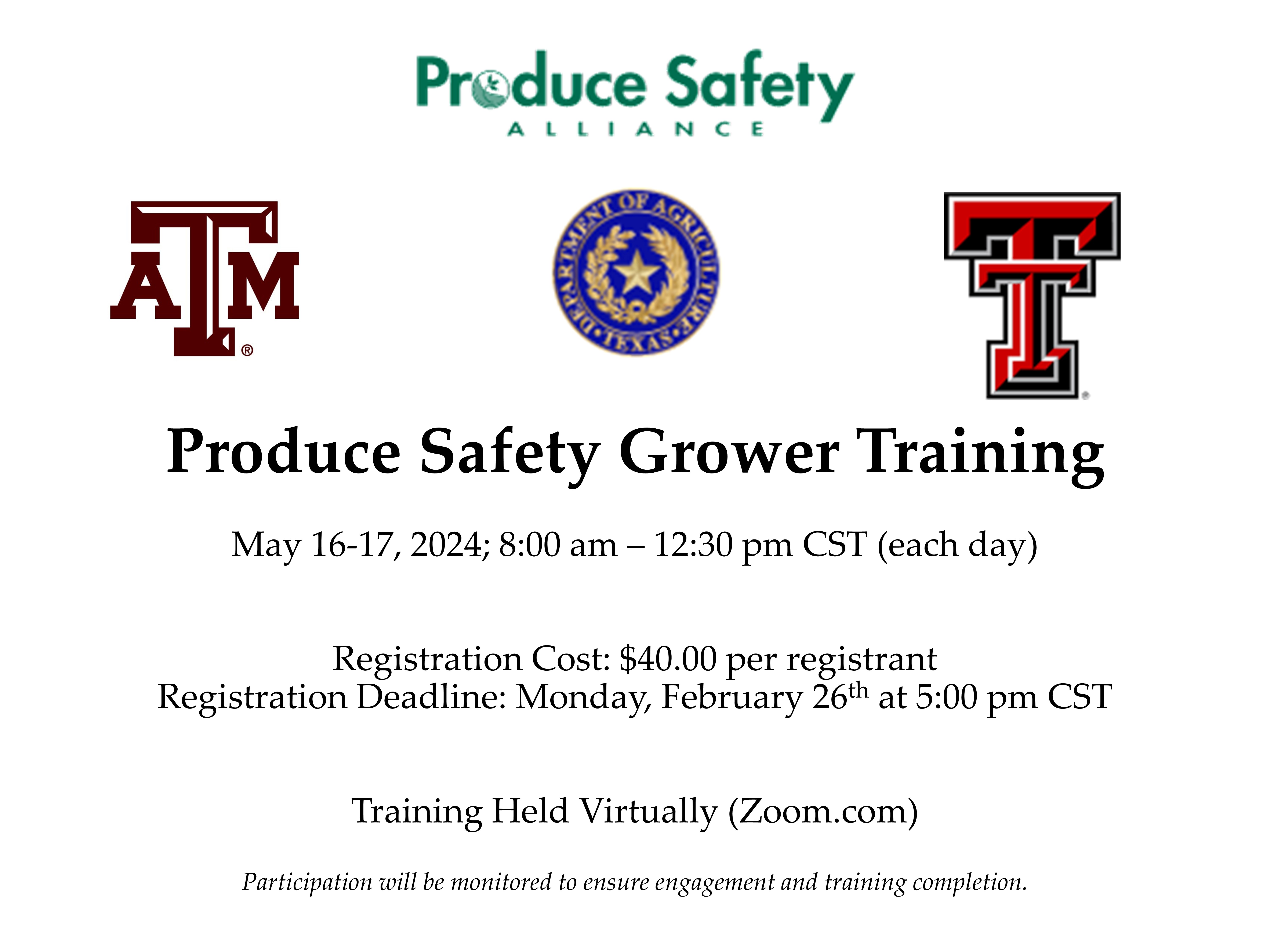 Produce Safety Growers Training