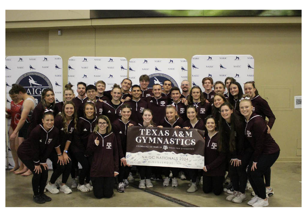 TAMU Gymnastics Nationals Team 2024