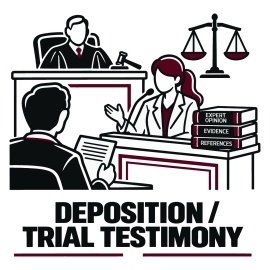 I)  Deposition / Trial Testimony