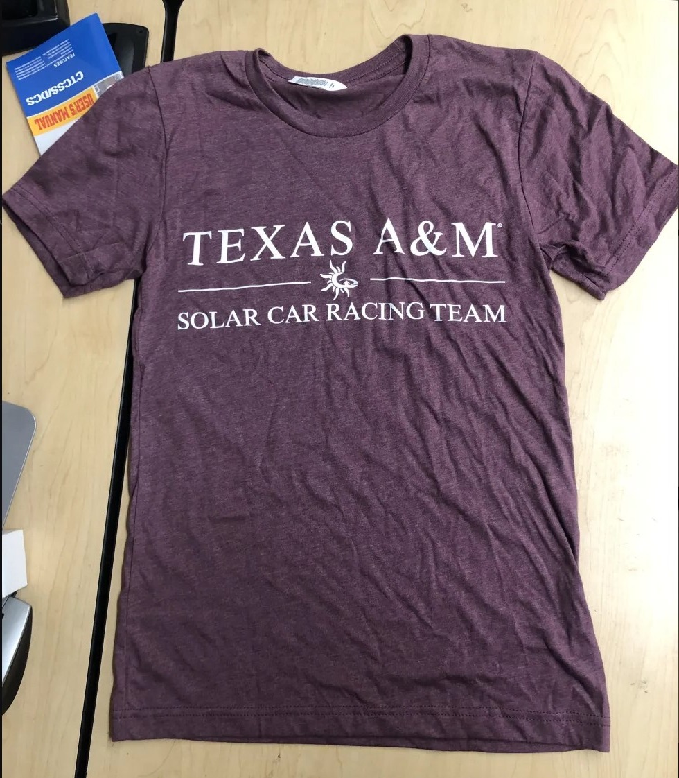 TAMU Solar Car Racing Team T-Shirt 2