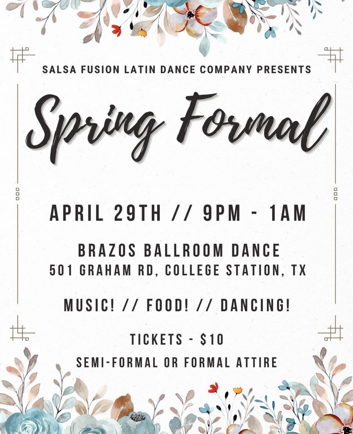 Salsa Fusion Formal Tickets