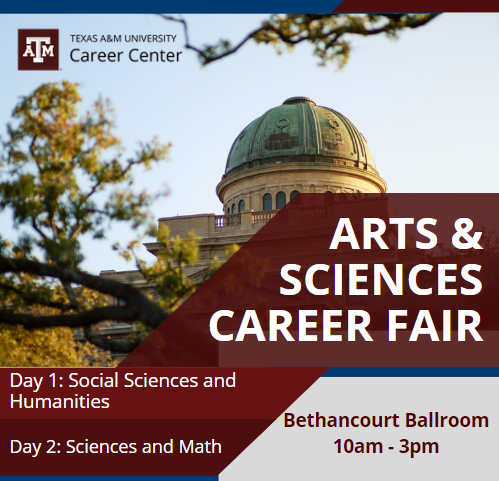 Arts and Sciences Career Fair Spring 2024