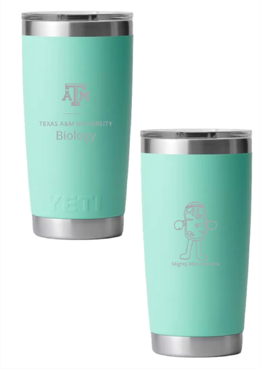 20oz Seafoam Green Biology YETI Rambler