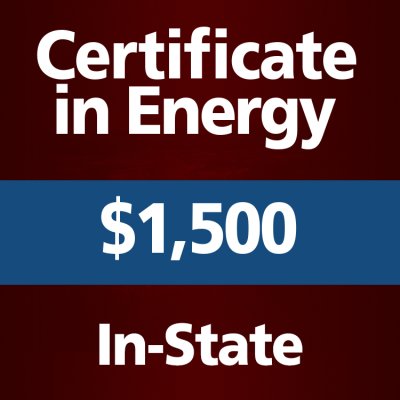 Certificate in Energy - In-State 1500
