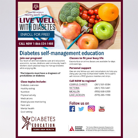 Free Diabetes Self-Management Education Program (November 15, 2022)