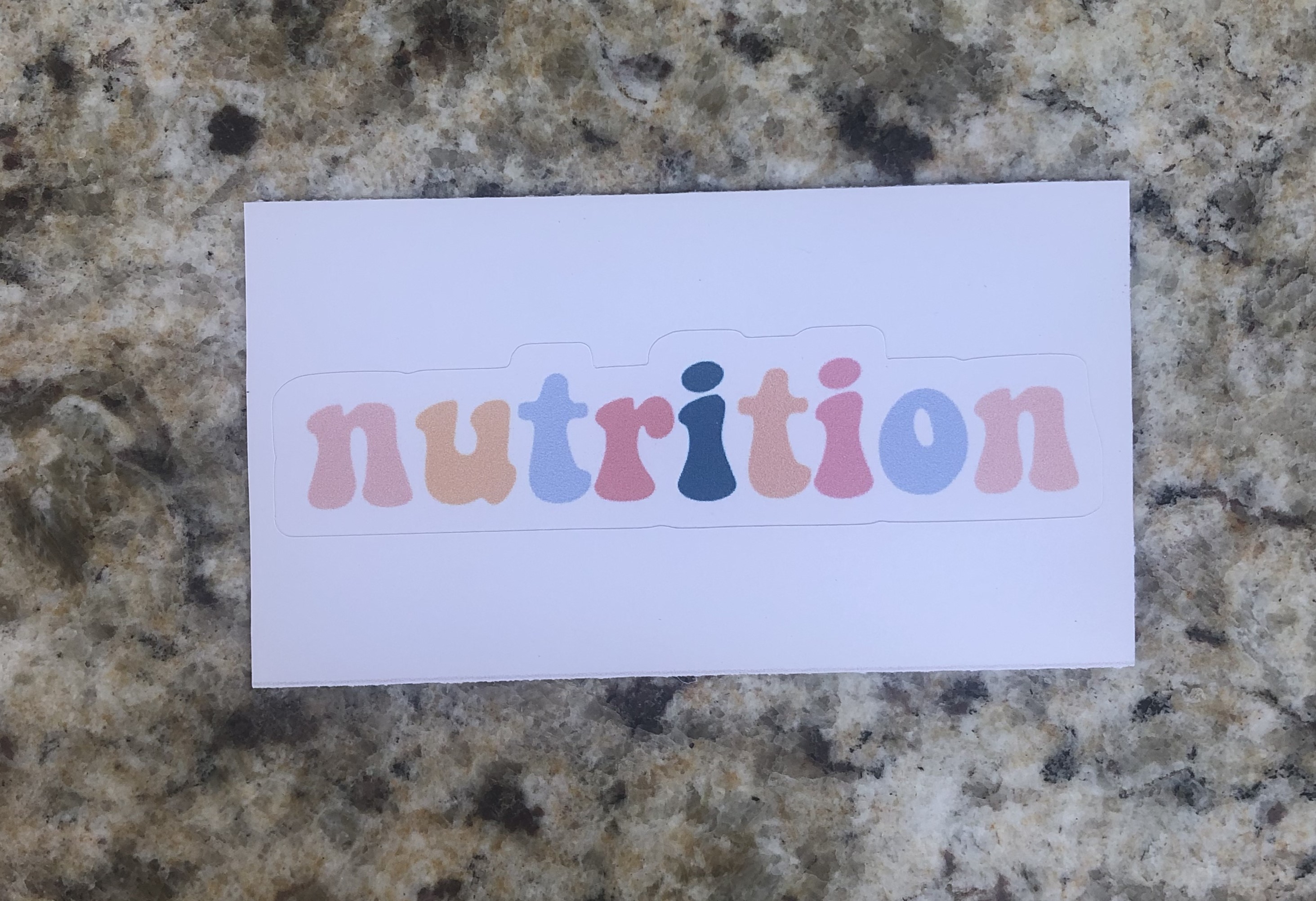 &quot;nutrition&quot; stickers