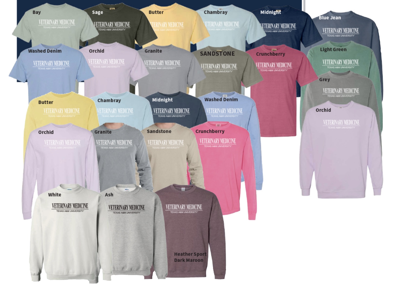 2023-2024 Comfort Color Short Sleeve Shirt $20