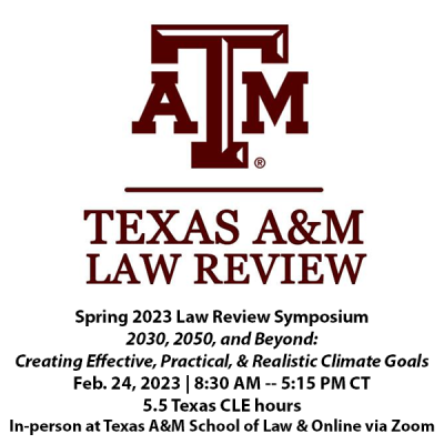 Texas A&M Law Review 2023 Symposium