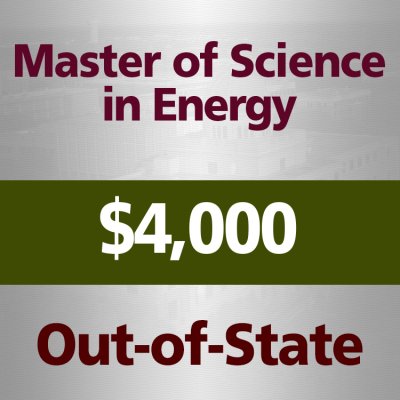 Master of Science in Energy - Out-of-State - 4000