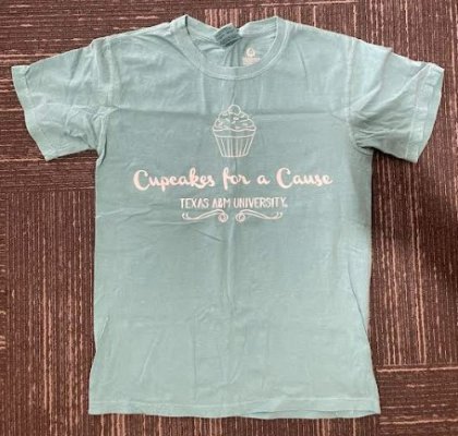 Making the World a Better Place One Cupcake at a Time Teal Shirt