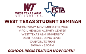 West Texas A&amp;M University Student Seminar School Registration