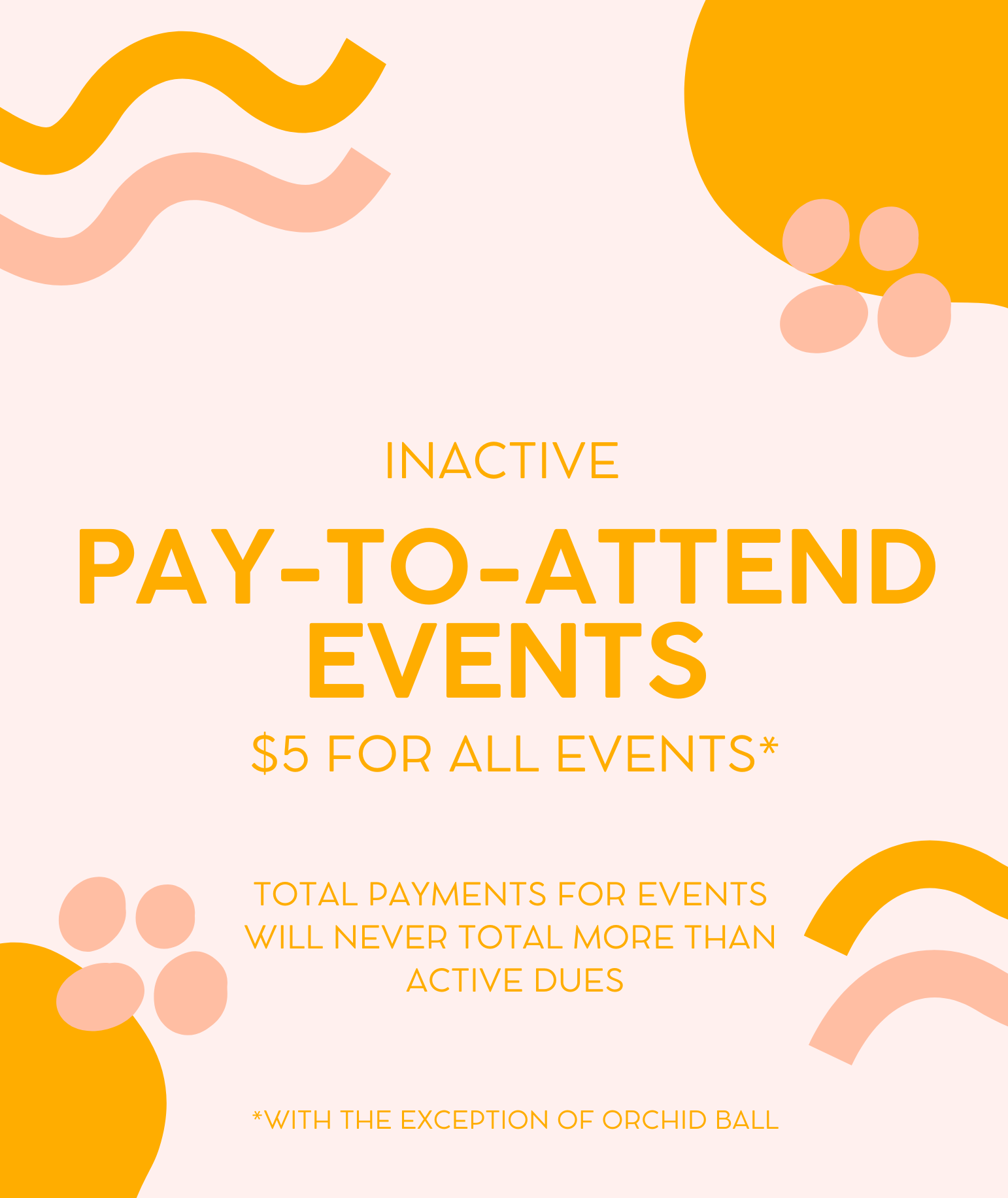 Inactive Pay-to-Attend Events