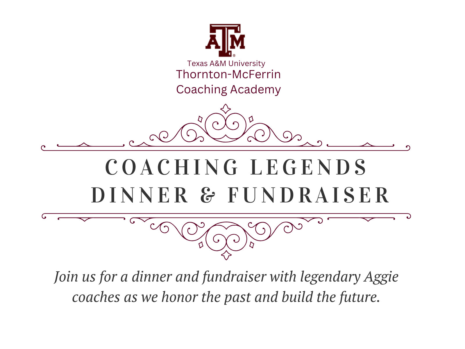 Option 2: Table Sponsor w/out Legendary Coach