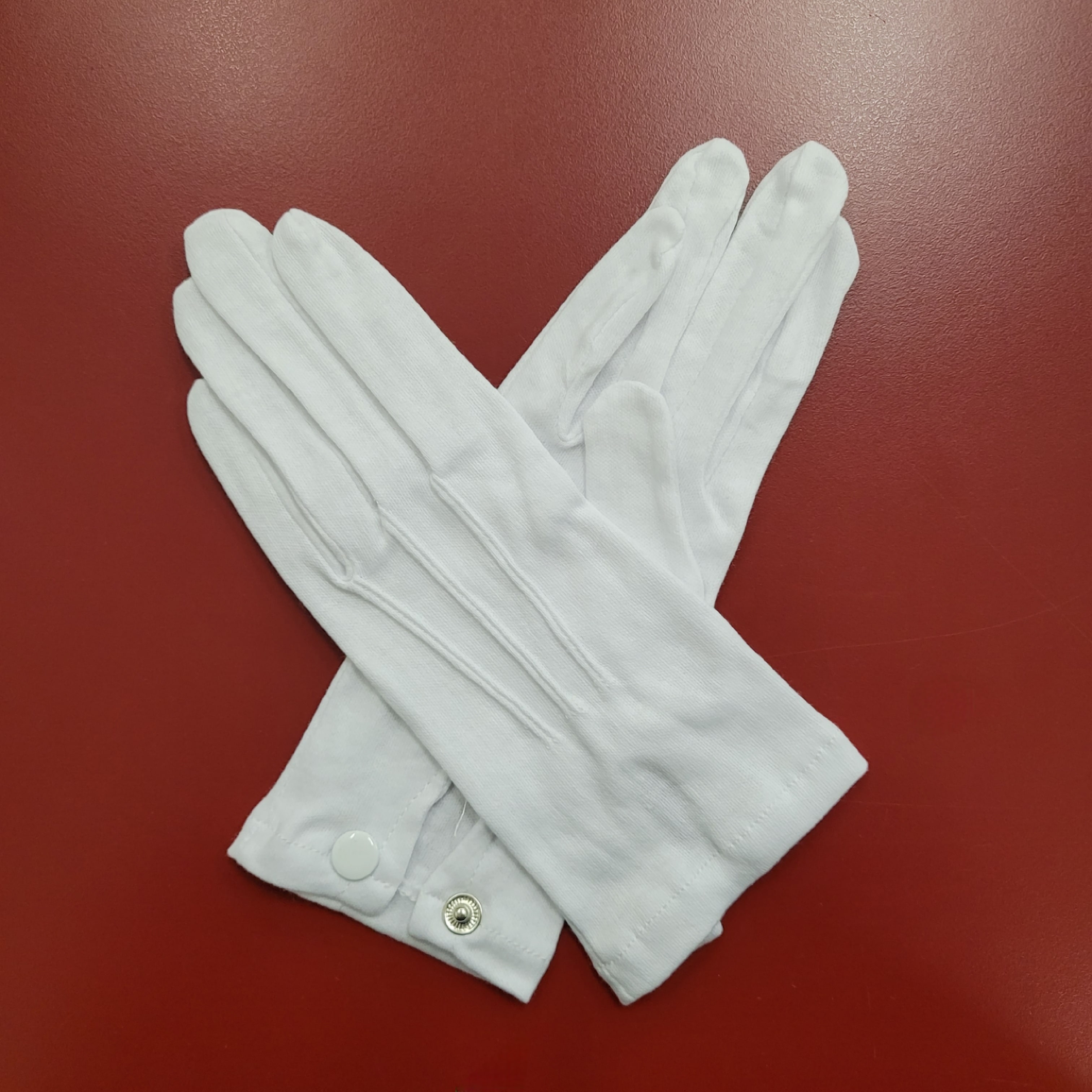 Gloves, White Snap (no dots)