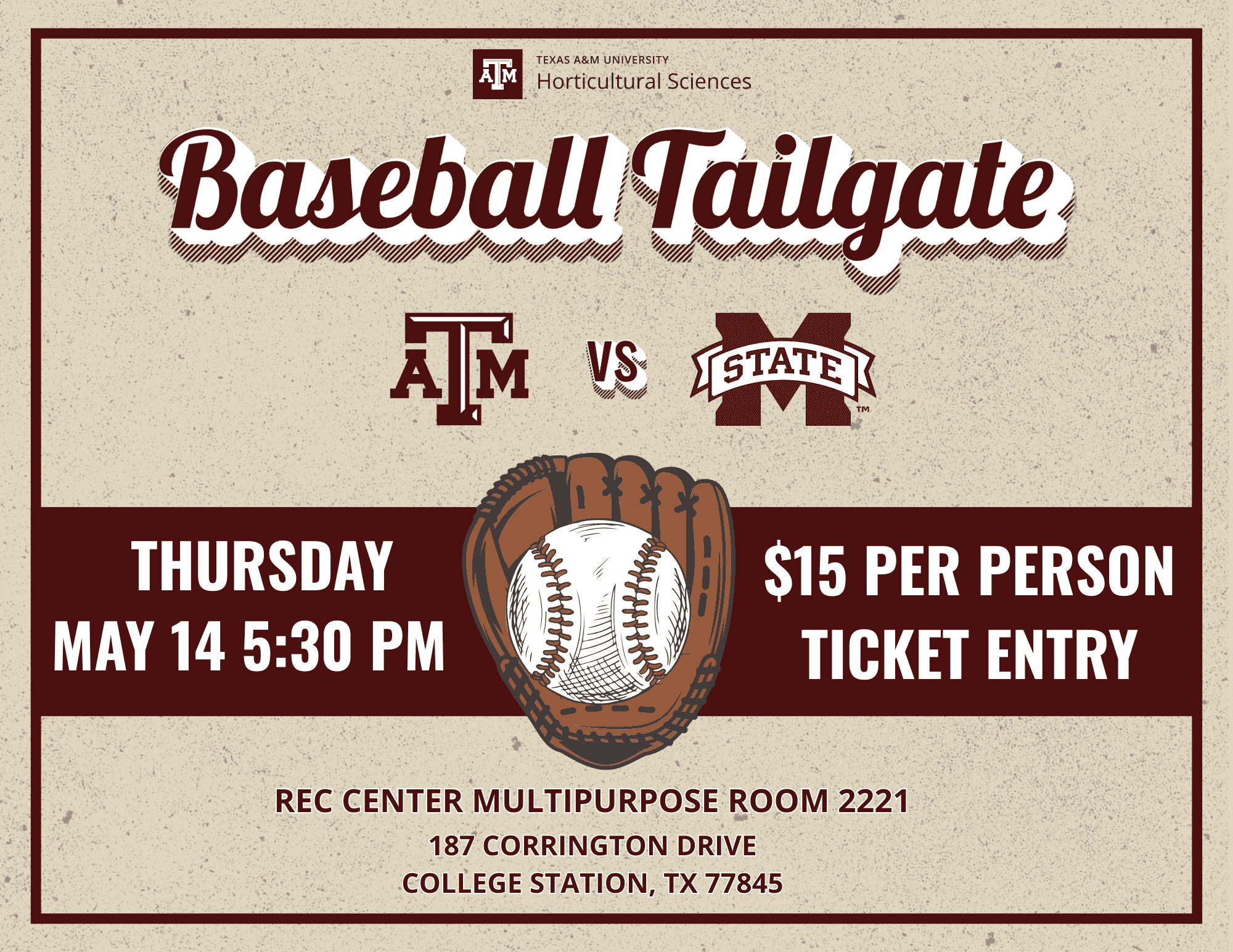 2026 HORT Baseball Tailgate Ticket