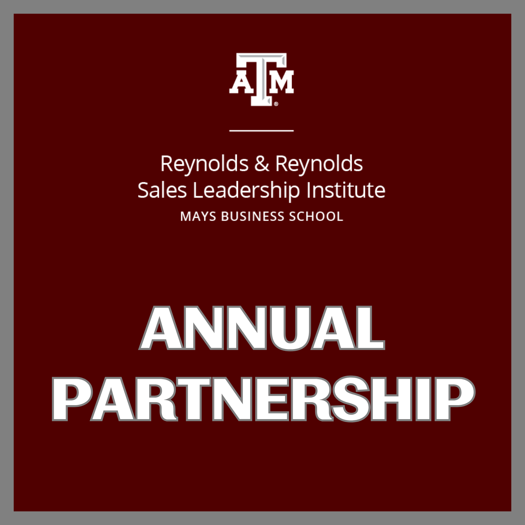 Reynolds and Reynolds Sales Leadership Institute Annual Partnership