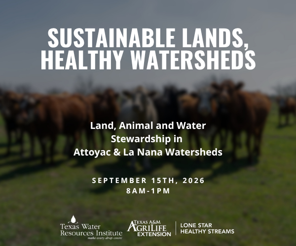 Sustainable Lands, Healthy Watersheds - a Lone Star Healthy Streams workshop for the La Nana and Attoyac Bayou Watersheds