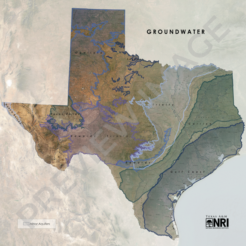 Texas Groundwater Map