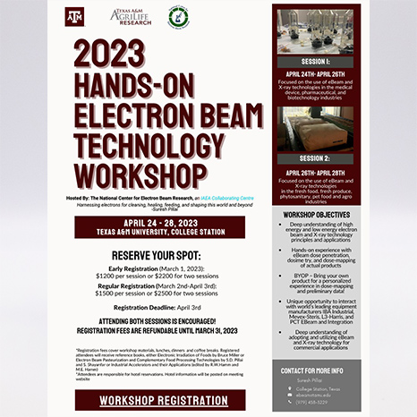 Sponsorship - 2023 Hands-on Electron Beam Technology Workshop (April 24-28, 2023)
